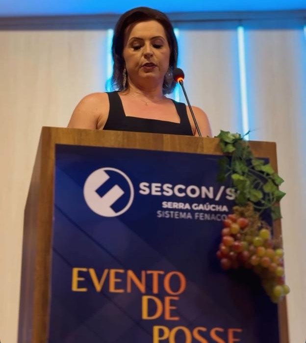 Andrea Fernanda Daneluz Reolon, presidente do Sescon/SG.